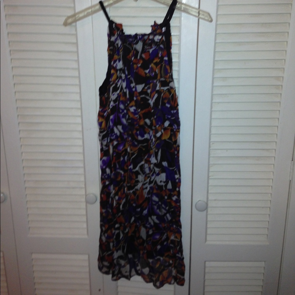 long multi colored dress